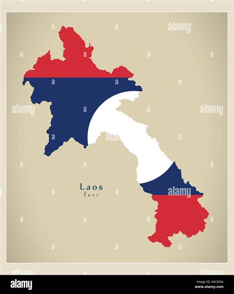 Laos Map Stock Vector Images Alamy