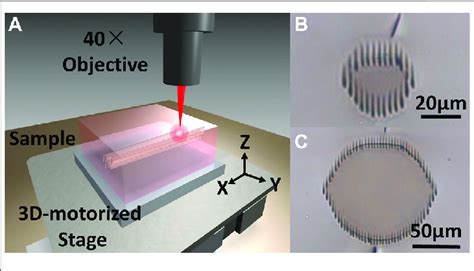 A Schematic Of The Direct Femtosecond Laser Writing Process Bc