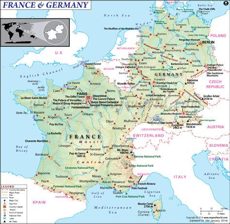 France And Germany Map