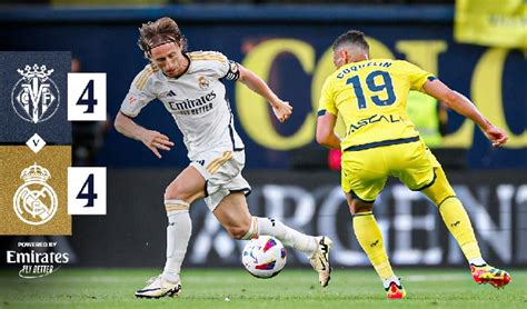 Drama Delapan Gol Warnai Duel Real Madrid Vs Villarreal Tangselxpress