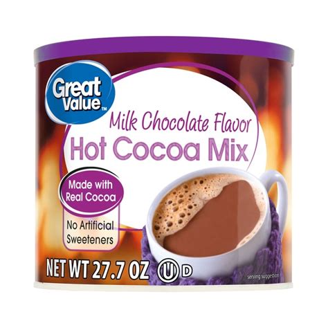 Great Value Milk Chocolate Flavor Hot Cocoa Mix