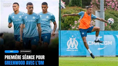 Mason Greenwood a réalisé sa première séance dentraînement avec le