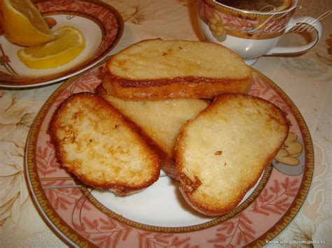 Гренки • Сладкие запеченные бутерброды