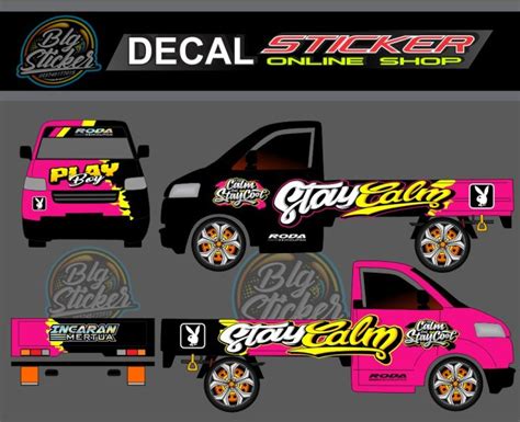 Stiker Mobil Pickup Suzuki Apv Mega Carry Decal Print Variasi Full Body