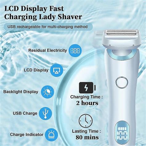 Bikini Trimmer For Women Electric Razors For Women Ipx Waterproof Wet Dry Use Rechargeable