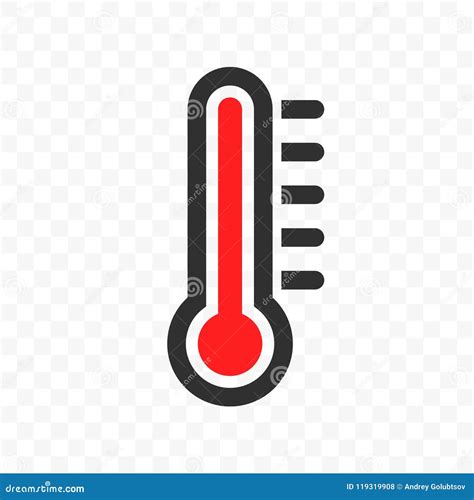 Thermometer Vector Heat Temperature Icon Stock Vector Illustration Of