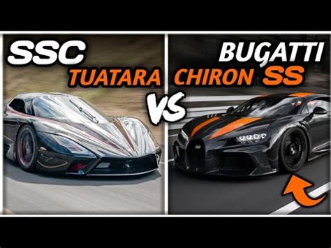 Ssc Tuatara Vs Bugatti Chiron Ss Top Speed Acceleration Sounds