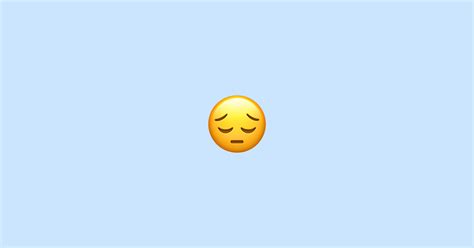 😔 pensive face - Emoji Meaning