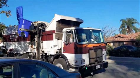Burrtec Garbage Trucks Of Fontana Youtube