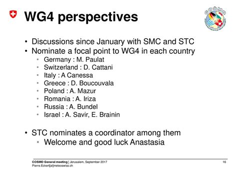 WG4: interpretation and applications A success story… to be continued ...