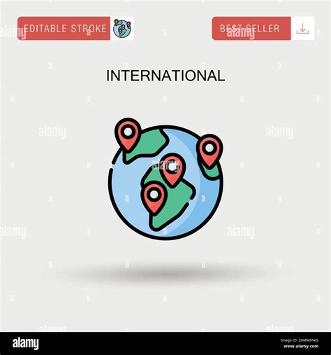 International Simple Vector Icon Stock Vector Image And Art Alamy