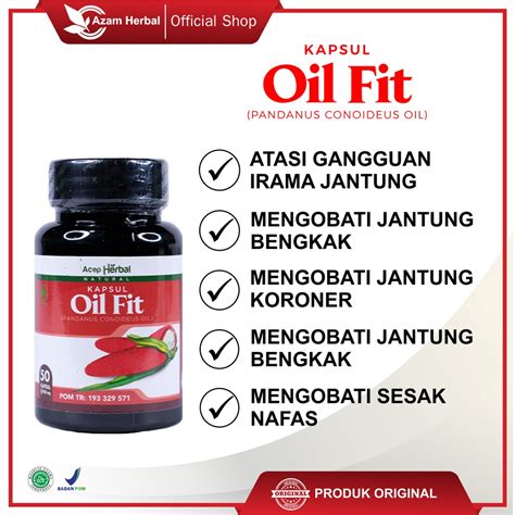 Jual Obat Jantung Koroner Dan Stroke Struk Oil Fit Kapsul Minyak Buah