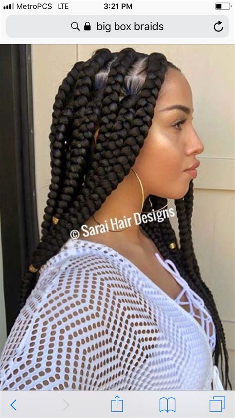 Jubo Box Braids Rubber Band Method Box Braids Styling Big Box Braids