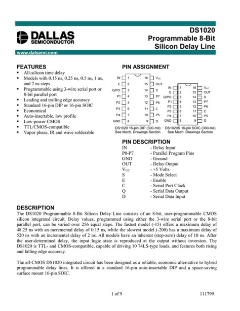 Programmable 8bit Silicon Delay Line