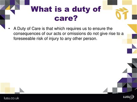 duty  care powerpoint    id