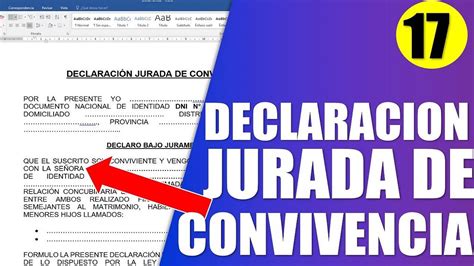 Declaracion Jurada De Convivencia The Best Porn Website