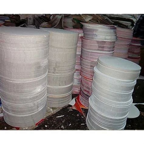 Silver 4 Inch Paper Plate Raw Material GSM 120 At Rs 51 Kg In