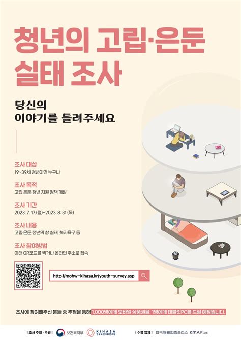 고립 은둔 청년 실태조사 안내 충청북도 음성군 웰로