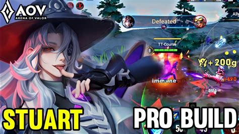 Aov Stuart Gameplay Pro Build Arena Of Valor Li Nqu Nmobile Rov