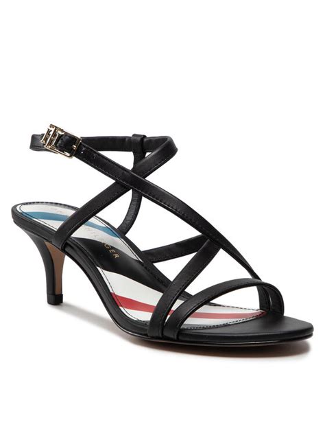 Tommy Hilfiger Sandalen Feminine Strappy Heel Sandal Fw Fw Schwarz