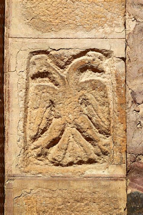 Magical Andes Photography Detail Of Stone Carving Of Double Headed