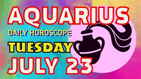 Aquarius ♒ 🌟 𝐀 𝐖𝐢𝐬𝐡 𝐈𝐬 𝐂𝐨𝐦𝐢𝐧𝐠 𝐓𝐫𝐮𝐞 🙌 Horoscope For Today July 23 2024 Tarot Youtube