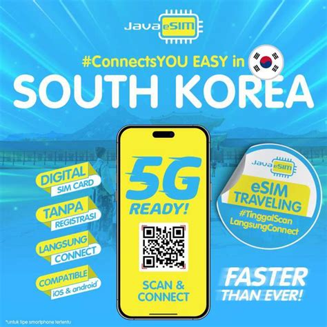 Jual Javasim Esim 5g South Korea Unlimited 15 Hari 2gb Day Di Seller