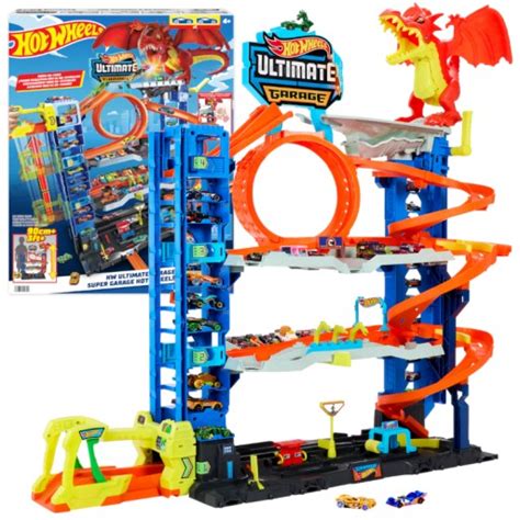 HOT WHEELS CITY MEGA GARAŻ ATAK SMOKA TOR TEMATYCZNY POZIOMY CM ZESTAW Allegro pl