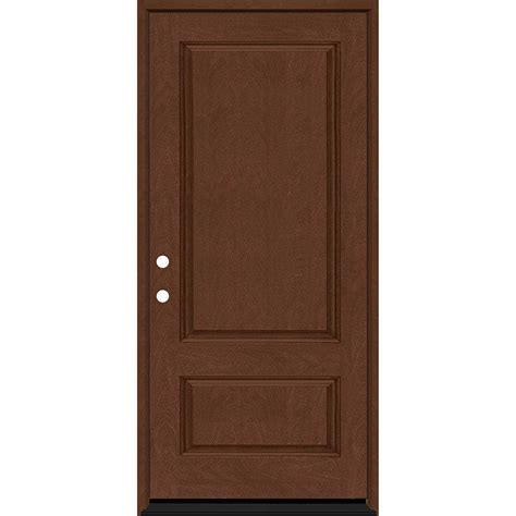 Reviews For Steves And Sons Regency 36 In X 80 In 2 Panel 34 Squaretop Rhis Chestnut Stained