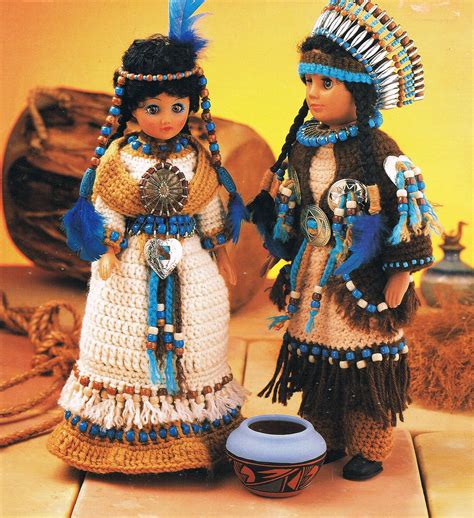 Crochet These Precious Native American Indian Brave Maiden Crochet