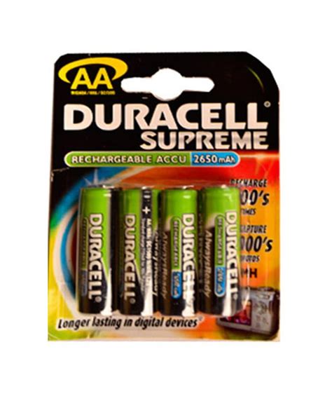 Duracell Duracell Aa Supreme Rechargeable Batteries Electric Mall