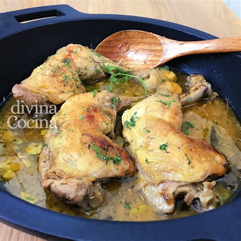 Receta De Muslos De Pollo En Salsa Divina Cocina