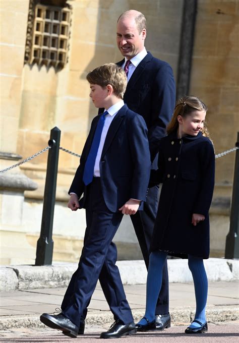 Photo Le Prince William Prince De Galles Le Prince George De Galles