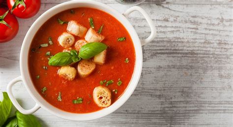 Sopa De Tomates Rostizados Receta