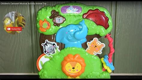 Childrens Carousel Musical Activity Animal Toy Youtube