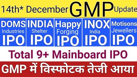 Doms Ipo Doms Industries Ipo India Shelter Ipo Inox India Ipo