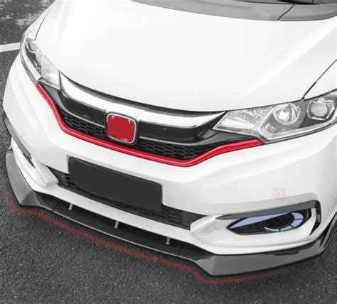 JIOYNG ABS CAR FRONT LIP BUMPER SPOILER COVER FOR HONDA FIT JAZZ GK5