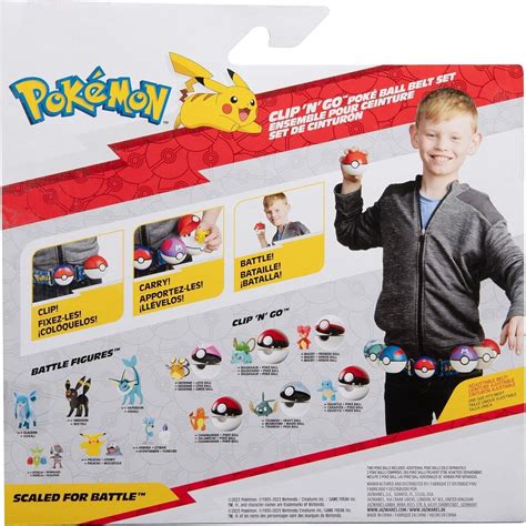 Jazwares Pokemon PKW Clip N Go Poke Ball Belt Set Premier Ball