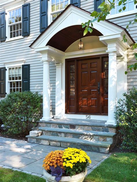 Front Door Colonial Exterior Front Porch Design Colonial Front Door