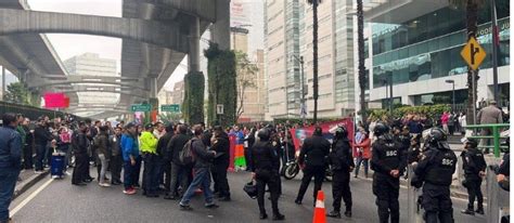 Polic As De La Cdmx Se Enfrentan A Golpes Con Trabajadores Del Pj