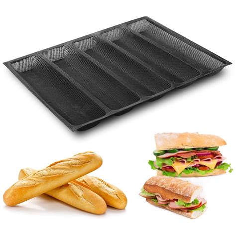 Silicone Perforated Baking Forms Sandwich Mold French Baguette Bread