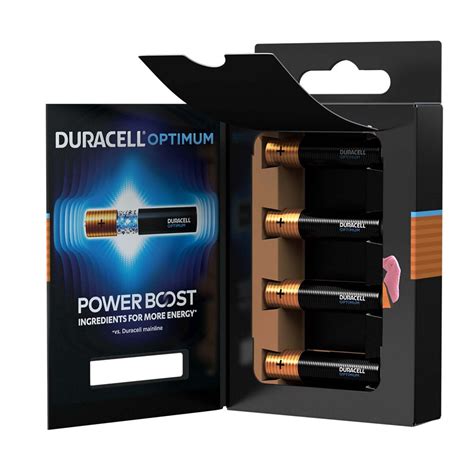 Duracell Optimum Type Aaa Alkaline Batteries Pack Of 4 Online At Best Price Alkaline Lulu Uae