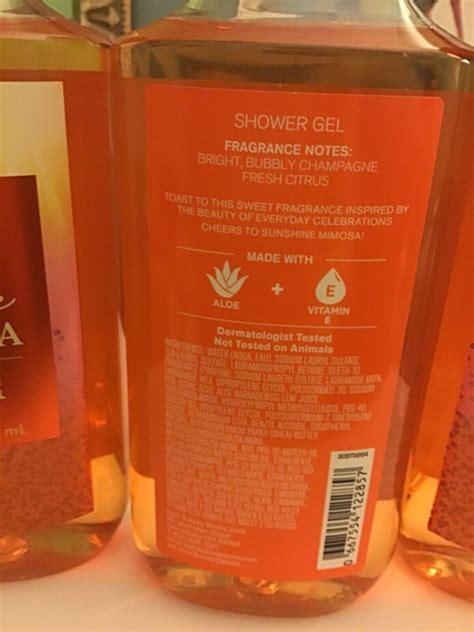 Lot Of Bath Body Works Sunshine Mimosa Shower Gel Oz New Ebay