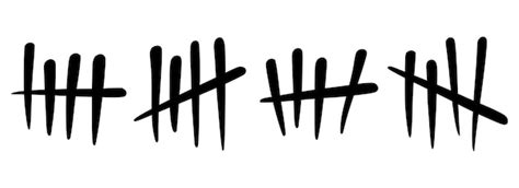 Premium Vector Tally Marks To Count Days In Prison Tally Marks For