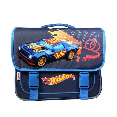 BAGTROTTER Cartable 38 Cm Hot Wheels Voitures Bleu Cdiscount