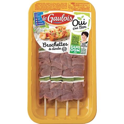 Brochettes De Dinde Le Gaulois X G Bam Courses Courses En