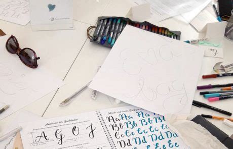 Brush Kalligrafie Hand Lettering Einsteiger Workshop Calliletters