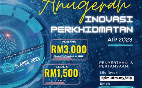 Anugerah Inovasi Perkhidmatan 2023 UTM Accreditation Center UTM ACe