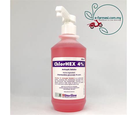 Chlorhexidine Gluconate Scrub 4 Chlorhex Hibiscrub 500ml E