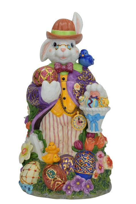 Christopher Radko Radko Dapper Hare Easter Bunny Rabbit Cookie Jar